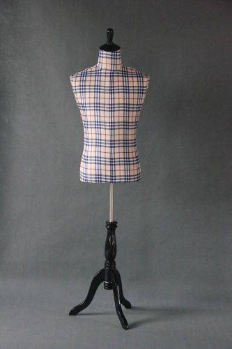 40&#034;34&#034;40&#034; UP TO 6 FEET TALL MALE MANNEQUIN DRESS FORM W/BLACK TRIPOD BASE (MM0)