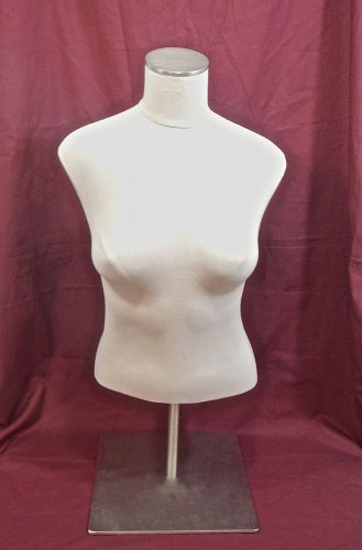 Silvestri California Store Display Mannequin 1/2 Torso Female Form With Stand