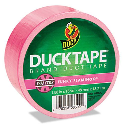 Henkel Consumer Adhesives Colored Duct Tape 1.88&#034;x15 yds 3&#034; Core Neon Pink