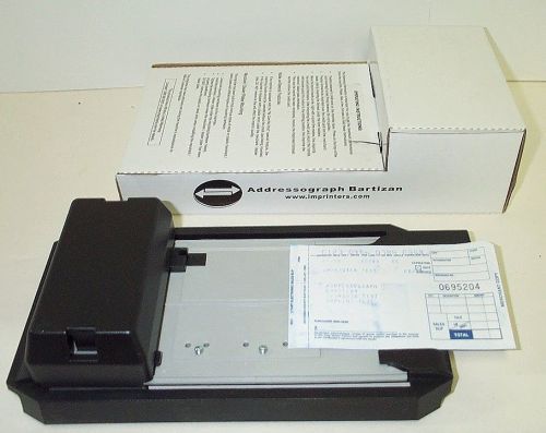 Addressograph bartizan backup pos bank credit debit card 4850 flatbed imprinter for sale