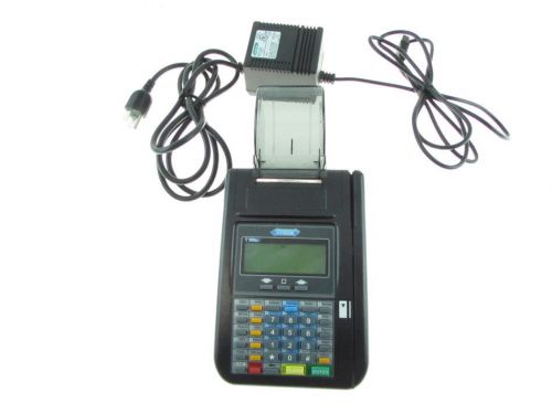 HYPERCOM T7PLUS Black Credit Card Terminal Reader With Power Supply Bundle