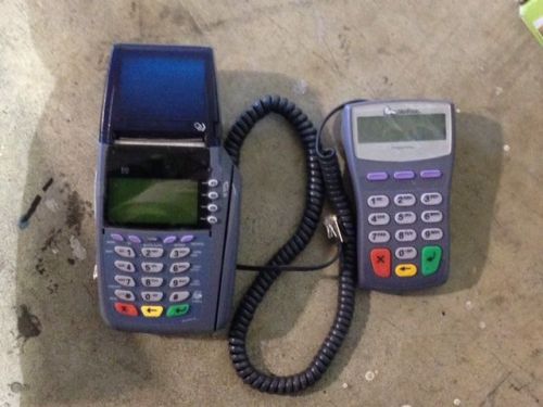 Verifone vx510 omni 5150 credit card terminal and 1000se pin pad for sale
