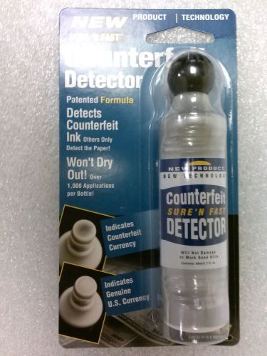 Mmf industries sure n fast counterfeit detector, 1000 applications per bottle for sale