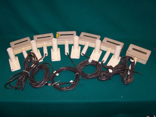 Lot of 6 - ncr 7825 0105 50-027720 scale customer short pole pos lcd display for sale