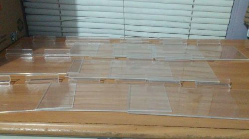 Shoes Footwear Display Acrylic Shelves Gridwall Grid  4&#034;x8&#034; CLEAR Lot of 11 used