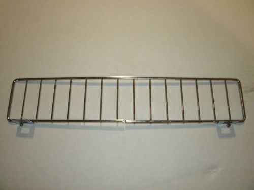 Gondola shelf wire fence 3&#034; h x 15&#034; l - lozier madix - chrome finish - 25 pieces for sale