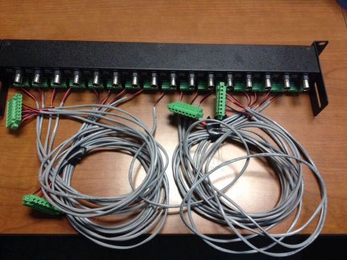 Gem H16P-RJ45BNC H16PRJ45BNC 16 port CCTV Balun Passive BNC RJ45 Patch Panel