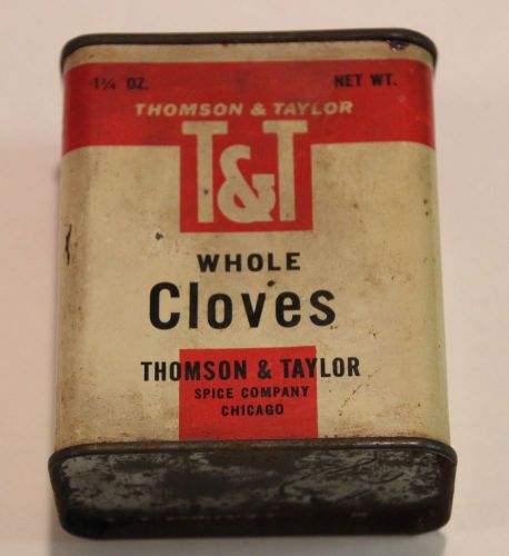 Thompson &amp; Taylor Spice Company &#034;Whole Clove&#034; Tin