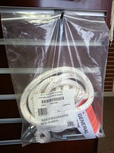 New england rope 1/2&#034; 10 sta-set 4&#039;-9&#039; adjustable lanyard w/locking snaps for sale