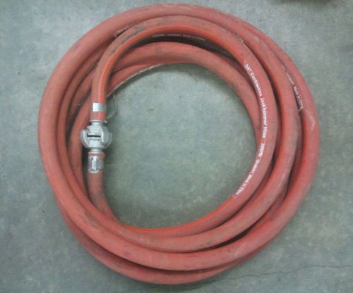 3/4&#034; jackhammer jack hammer red rubber air hose 300 psi - 27 ft for sale
