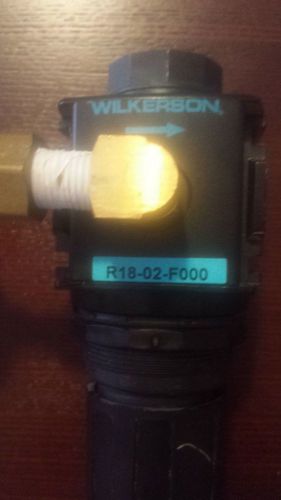 Used wilkerson 1/4&#034; regulator r18-02-f000 max 300 psi for sale