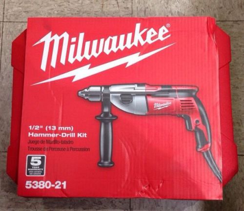 Milwaukee 1/2&#034; hammer drill with carrying case 5380-21 new for sale