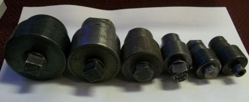 6 Greenlee  metal punches