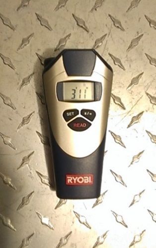 RYOBI Ultrasonic Range Meter / Distance Finder Tape Measure with Laser Sight 9v