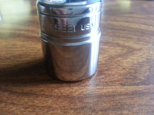 SNAP-ON FS221, Socket, Shallow, 11/16&#034;, 6-Point, 3/8&#034; Drive