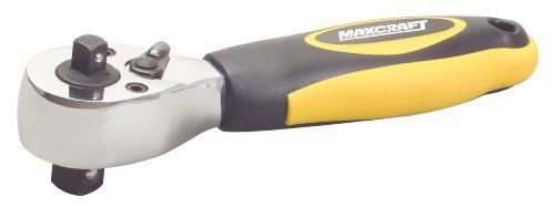 MAXCRAFT 60207 1/4-Inch Drive by 3/8-Inch Drive Dual Drive Stubby Ratchet