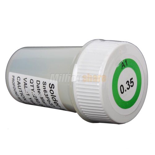 Bottle of 0.35mm precisely reballing leaded solder ball balls welding materials for sale