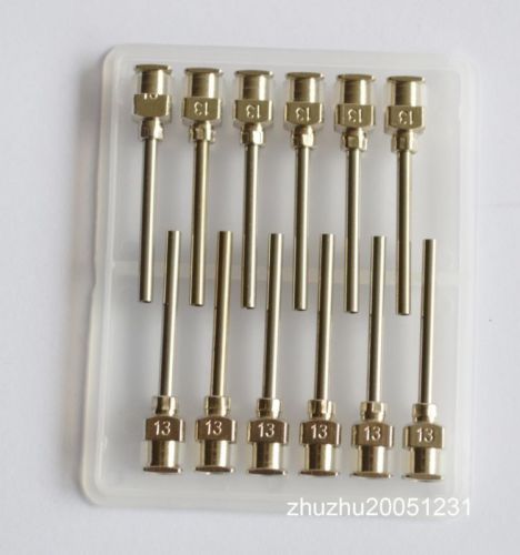 1&#034; 13gauge blunt stainless steel dispensing syringe needle tips 36pcs for sale