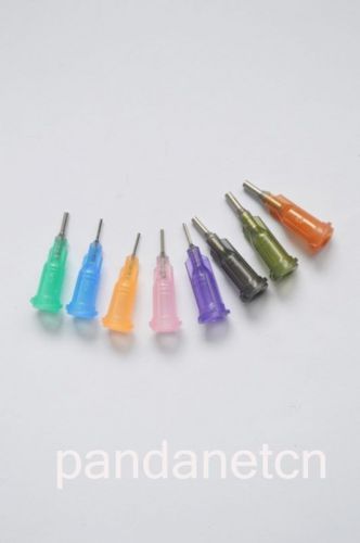 200pcs 1/4&#034; blunt dispensing needles syringe needle tips 14ga-23ga new for sale