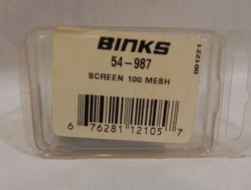 BINKS 54-987 Material 100 MESH SCREEN ~ for Spray Sprayer Gun ~ New Old Stock
