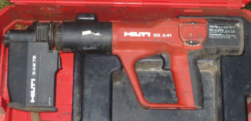 Hilti DXA40 Concrete Nail Gun Powder Actuated X-AM72 Magazine case kit brushes