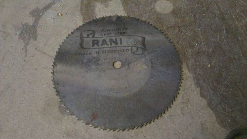 RANI Ltd vintage circular saw blade cast steel 6&#034; 120 teeth approx