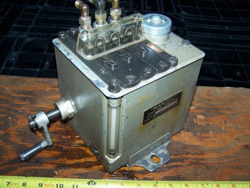 Old manzel 3-feed hit miss gas engine oiler lubricator steam tractor magneto wow for sale