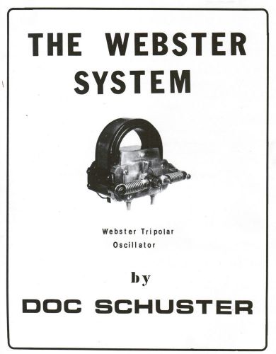 The Webster System Doc Schuster Book Manual Magneto Ignitor Hit Miss Gas Engine