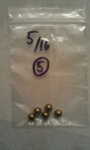5/16&#034; Brass Check Ball Pack of 5  Hit Miss Engine
