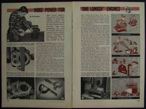 How-To Tune &amp; Service One Lung Engines 1948 INFO Single Clyinder air cooled