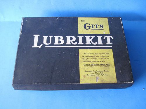 Vintage  Gits Bros.Mfg. Co. Lubrikit Lubricating Devices Salesman Sample? W Box