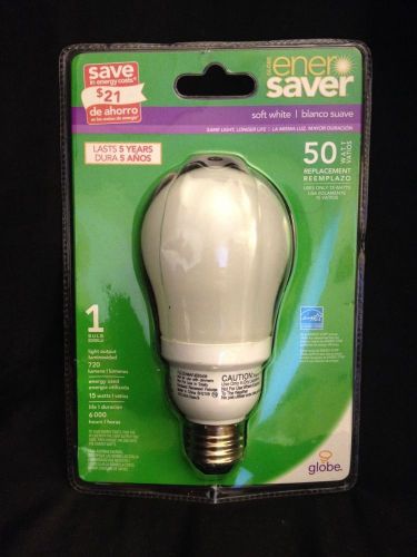 Globe, Soft White Energy Saver Bulb, 50 Watts E005