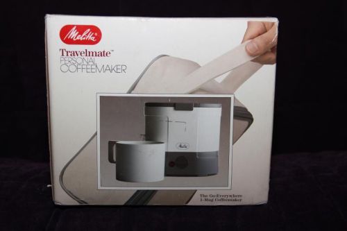 MELITTA TRAVELMATE Personal COFFEE BREWER MAKER Vintage 1980s Spaceage Design