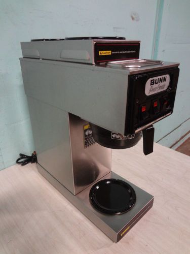 &#034; bunn &#034; heavy duty commercial s.s. &#034;pour over&#034; coffee brewer, w/3 warmers for sale