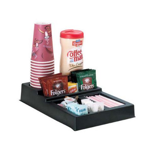Countertop Cup Condiment &amp; Stir Stick Coffee Organizer-Clean Restaurant Counter