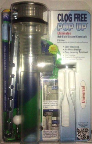 ClogFREE PF0324 No Clog Pop-Up Drain Kit - Chrome Finish