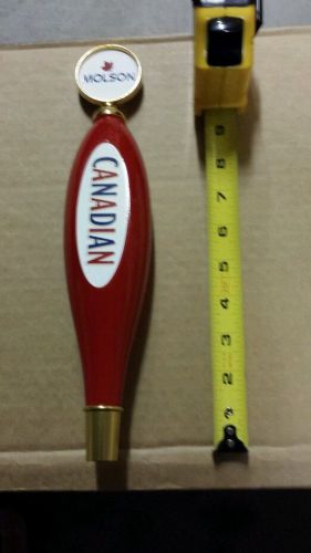 Molson Canadian beer tap handle maple leaf lager
