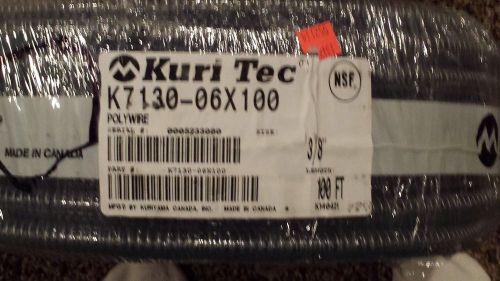 Kuri-Tec vacuum rated 3-A Sanitary Clear PVC tubing 3/8 ID (100 ft) 1/8&#034; wall