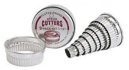 Adcraft AT-5307 3/4&#034;-2-3/4&#034; Diameter Tin Plated Biscuit Cutter Set