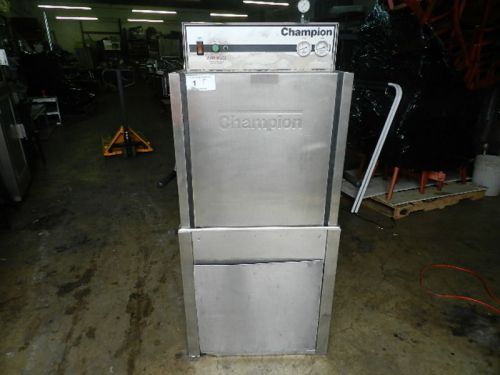 Champion high temp commercial dishwasher dhb 70-m3  clean and dirty side tables. for sale