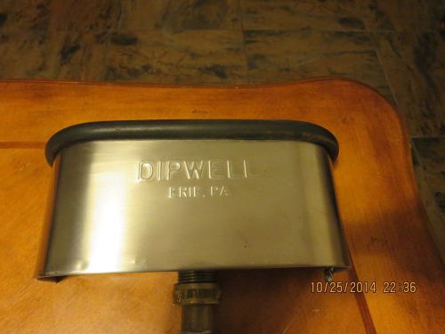 Dipwell 10&#034; inch ice cream dipper well sink stainless steel with copper pipe for sale