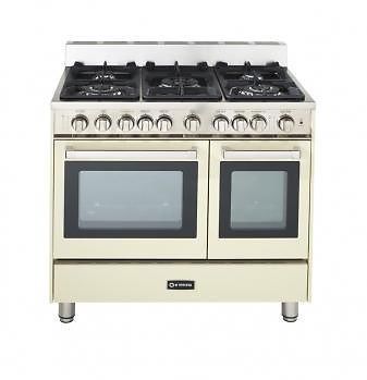 Verona 36&#034; gas range with double oven - antique white ~ for sale