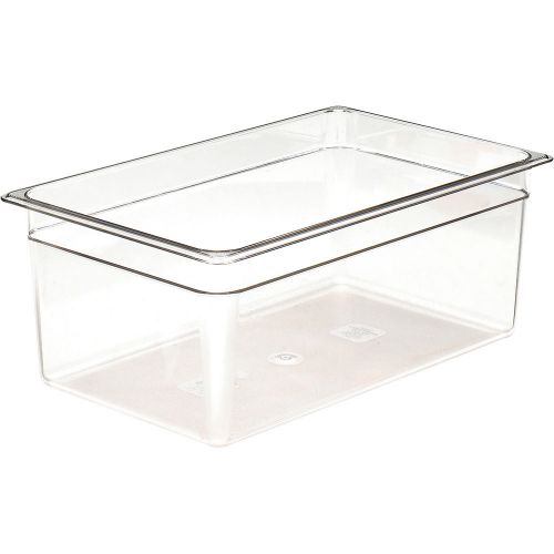 CAMBRO 1/1 GN FOOD PAN, 8&#034; DEEP, 6PK CLEAR 18CW-135