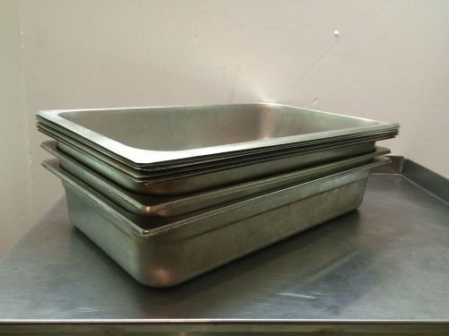 Steam Table Pan, Full-Size, 4&#034; Deep,  Stainless Steel