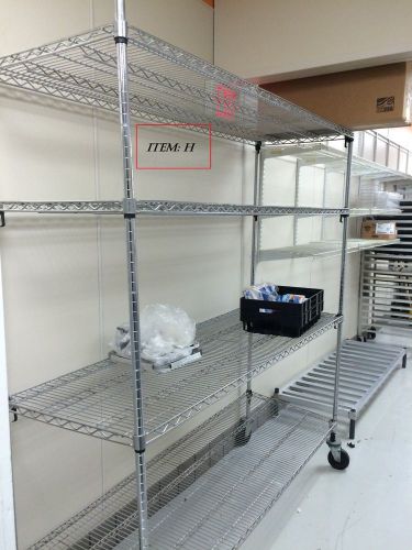 Pizza shop liquidation / 3 industrial mobile 4-shelf stainless steel for sale
