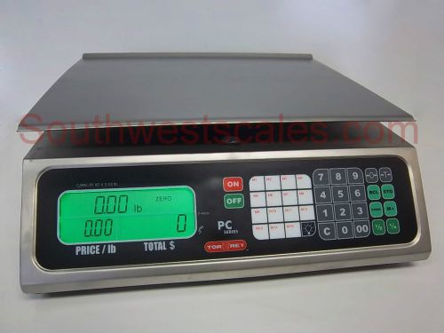 Torrey PC80, 80 x .02 lb Price Computing Deli Meat Digital Scale - All Stainless