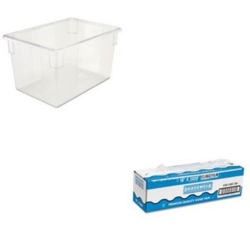 KITBWK7204RCP3301CLE - Value Kit - Rubbermaid-Clear Food Boxes; 21 1/2 Gallon 18