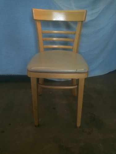 Restaurant Chairs - Wooden Frame - Vinyl Seat