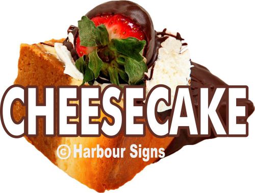 Cheesecake Pastries Bakery Concession Food Truck Vinyl Menu Sticker Decal 14&#034;