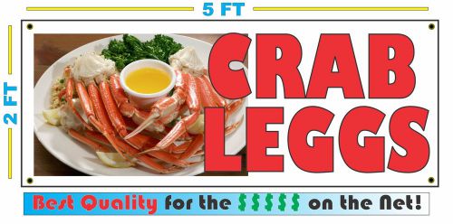 Full Color CRAB LEGS BANNER Sign NEW XL Larger Size Best Quality for the $$$